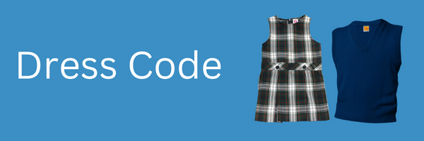 Dress Code Header with sample uniform pieces